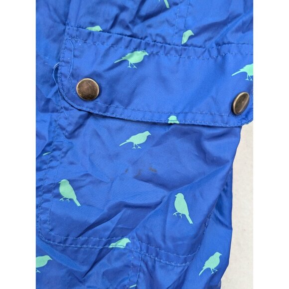 Mossimo Women's Jacket Size M Windbreaker Water Resistant Bird Print Hood - Picture 5 of 16